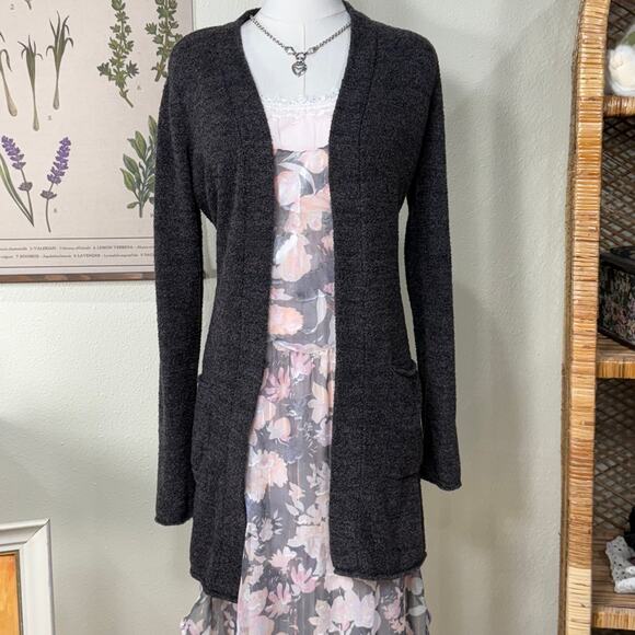 Barefoot Dream Cinch Back Cardigan Sweater Gloomy Coquette Vanilla Girl Basic XS - Picture 1 of 6